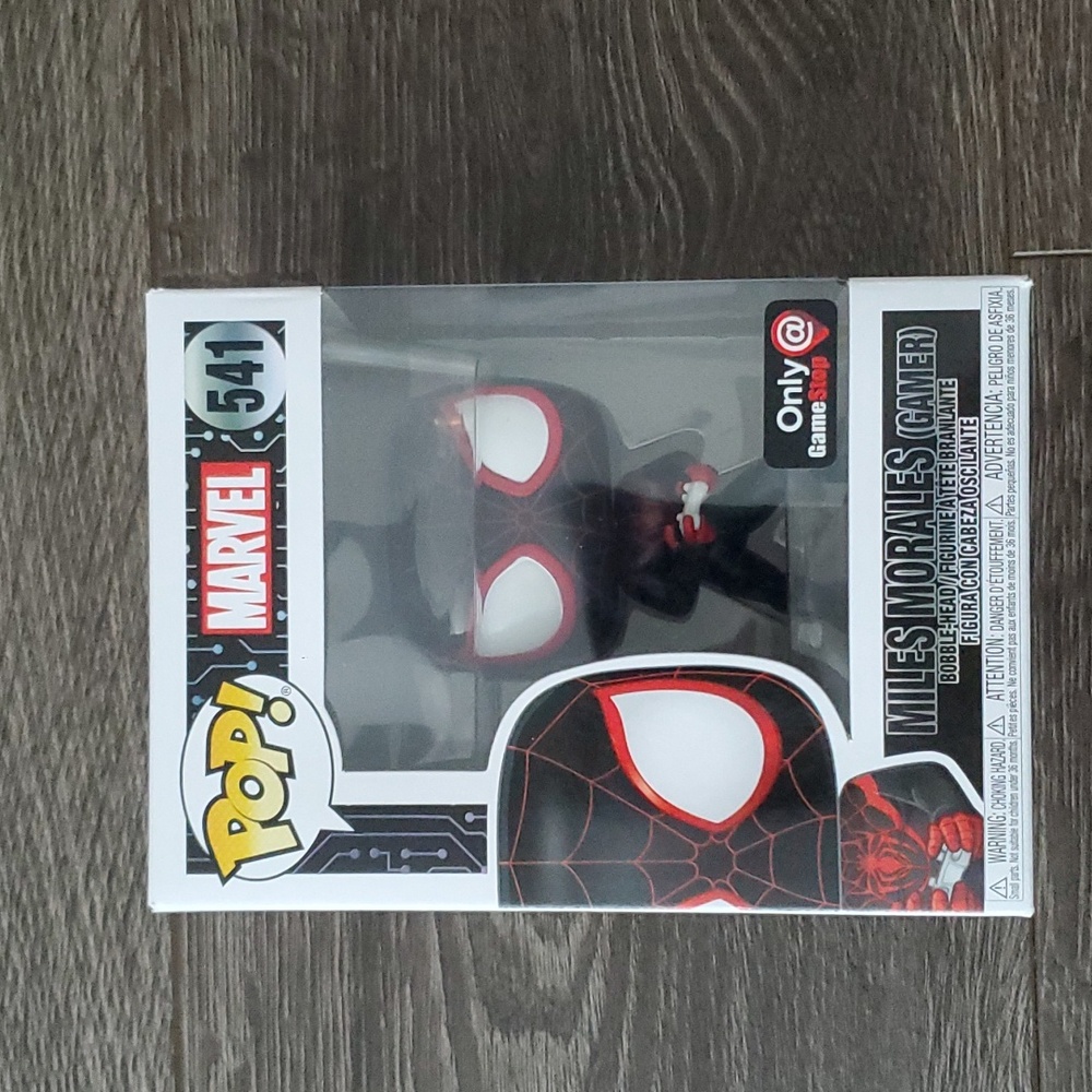 Marvel 🕷 Miles Morales GAMER #541 Funko POP Game Stop Exclusive ❌️